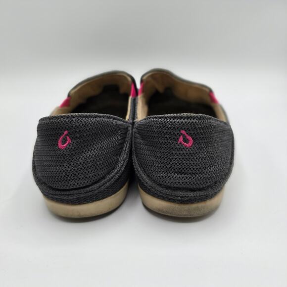 Olukai Waialua Mesh slip on loafers navy/pink shoes womans size 9 - Picture 3 of 11